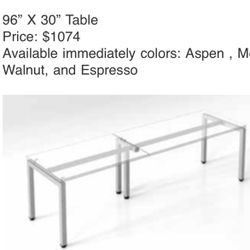 Table Frame New 96x30 - No Top 