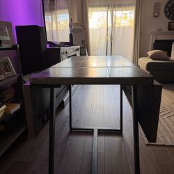 Threshold, Wood And Metal Foldable Dining Table