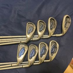 Callaway X16 Steelhead Irons 3-PW (8pcs) Stiff Steel Shafts Good Condition