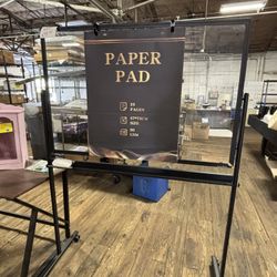 Clear White Board With Paper Pad 