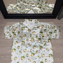 Vintage 1980s Sanrio Hello Kitty Single Stitch Button Up Shirt