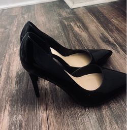 ShoeDazzle Black Patent Leather Pointed-Toe Stiletto Pumps 🖤👠