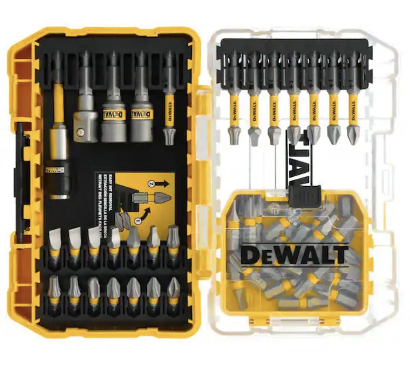DEWALT MAXFIT ULTRA 1/4 in. Hex Steel Screwdriving Bit Set (50-Piece