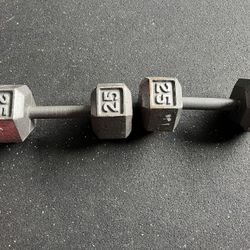 Dumbbells 25lb Weights Selling as a Pair Only