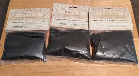 Mosaic Mercantile Grout, sanded, 16 oz. bag, charcoal