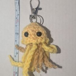 Crochet Jellyfish Keychain 