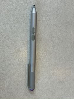 Microsoft Surface Pen – Model 3UY-00001 – Silver with Purple Button