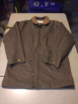 Olive green jacket by Towne London Fog for men Large