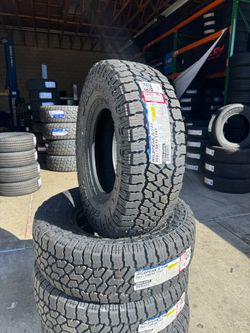 265/75r16 Falken Wildpeak AT4W 4 New Tires Installed And Balanced Included