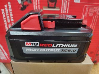 Milwaukee 6.0ah high out put battery
