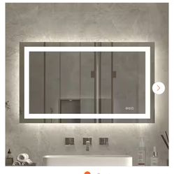 36 in. W x 30 in. H Rectangular LED & Anti Fog Mirror