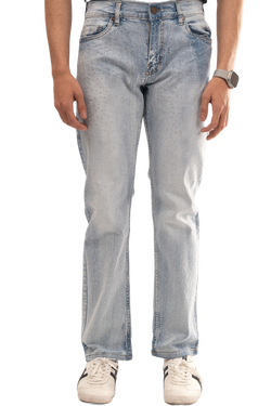 Men's Rhinestone Studded Jeans – Light Blue – Sizes 28-38