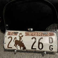 License Plate Purse 