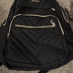 Unisex Black Backpack 