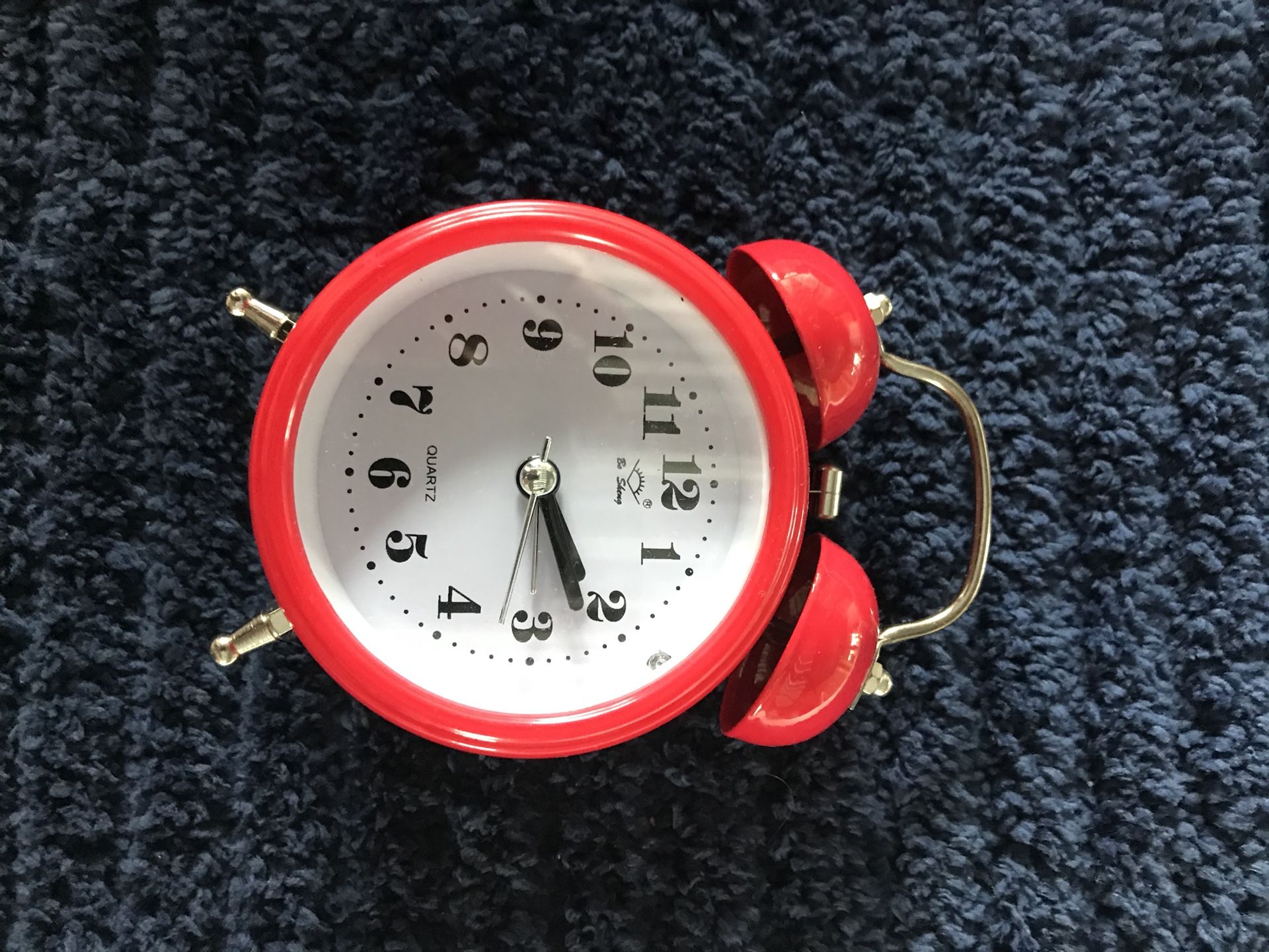 Small Red Metal Alarm Clock (5 Remaining)