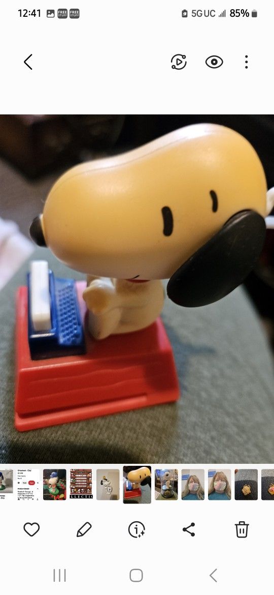 Vintage SNOOPY TYPING