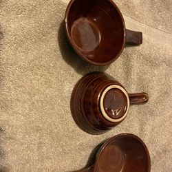 Marcrest Daisy Dot Brown Soup Chili Bowls