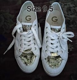 G by Guess White leather gold glitter Mallory sneakers
G by Guess Women's Shoes