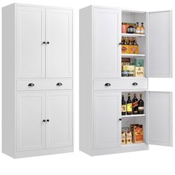 Metal Kitchen Pantry Cabinet 71” Tall ASSEMBLY REQUIRED