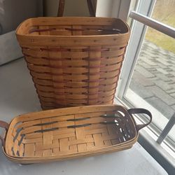 Longaberger Baskets Signed 