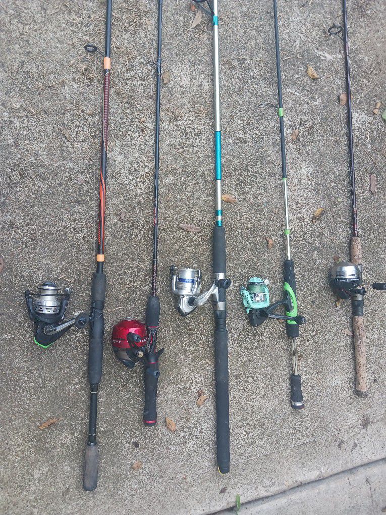(5) rods and reels