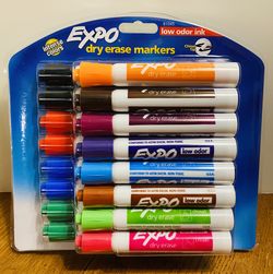Expo Dry Erase Chisel Tip Low Odor Ink Marker Set