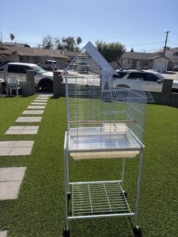 Bird cage & rolling stand