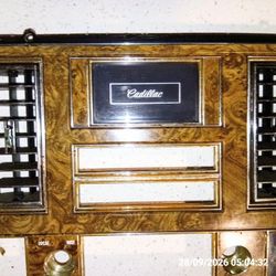 74-79 Cadillac Seville. Dashboard woodgrain radio bezel. El dorado. 74-78. EXC. Condition