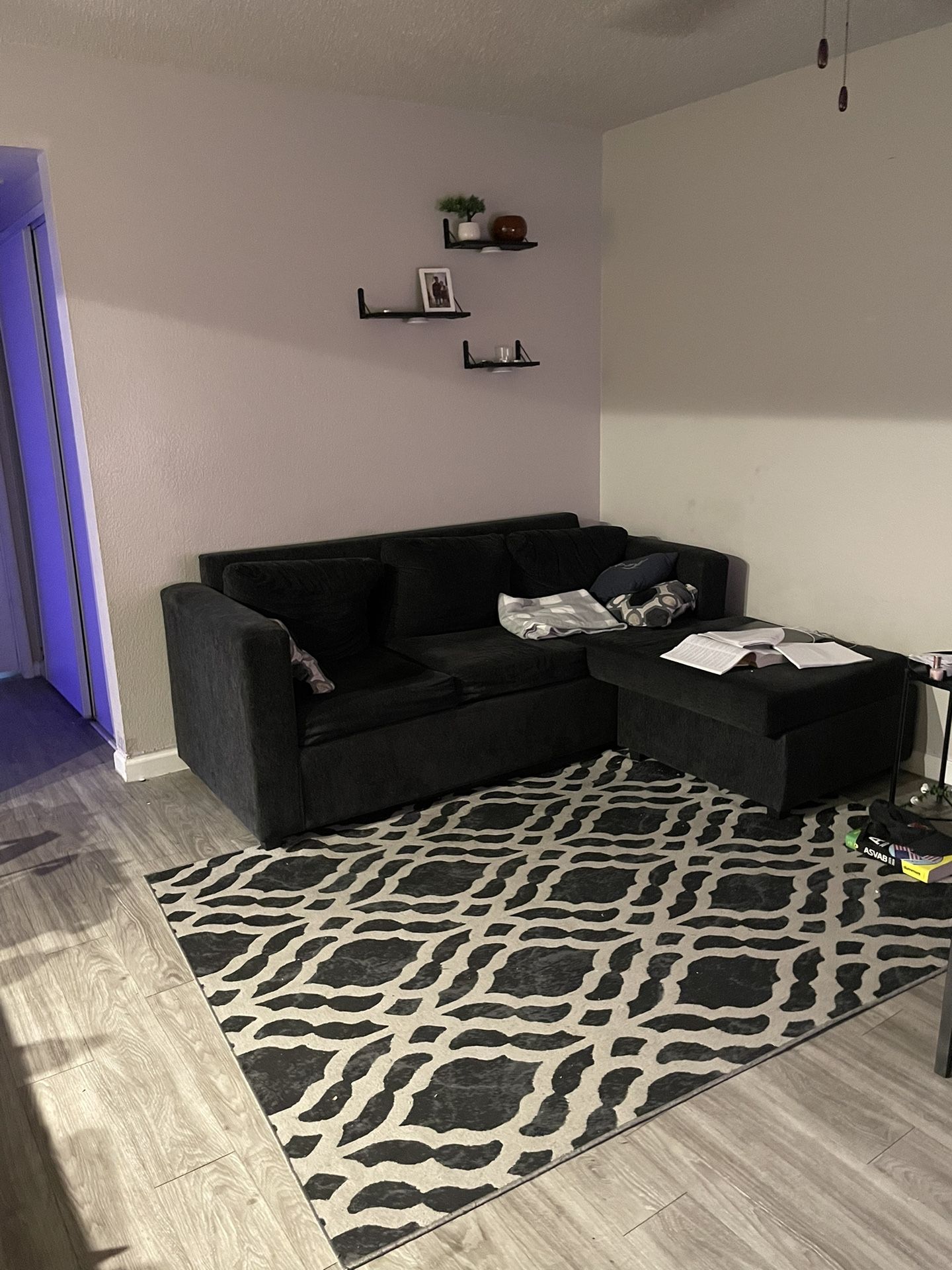 Dark Grey Sectional couch