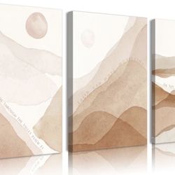 NEW (3 PACK) Bible Faith Christian Scripture Wall Decor 16x24in Canvas Posters 