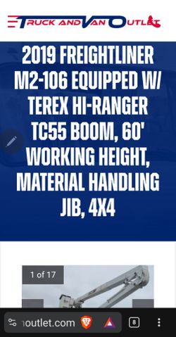 🚨 LOW MILE 4X4 BUCKET TRUCK 🚨
⚡ 60' WORKING HEIGHT • MATERIAL HANDLING JIB • READY TO WORK ⚡
🔥 2019 FREIGHTLINER M2-106 4X4 🔥
🛠️ TEREX HI-RANGER