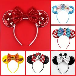Minnie Mouse, Mickey Mouse, Lilo and Stitch or The Lion King Ears