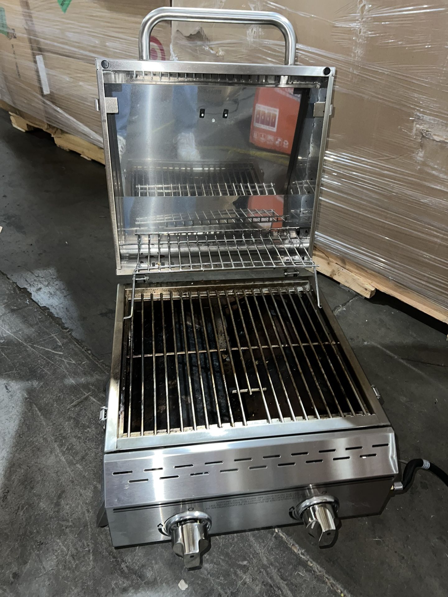 Expert Grill 2 Burner Tabletop Propane Gas Grill in Stainless Steel for