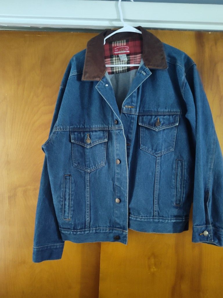 Marlboro Jean and Leather Jacket