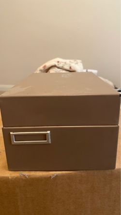 flash card/ recipe filing cabinet