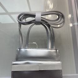 Silver Telfar Bag 