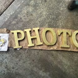 Wedding Decor - Photo Sign And Props