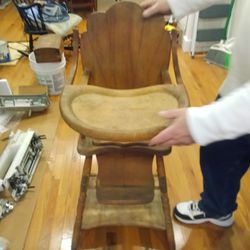 antique high chair / potty chair / stroller