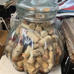 Wine Corks With Jar 