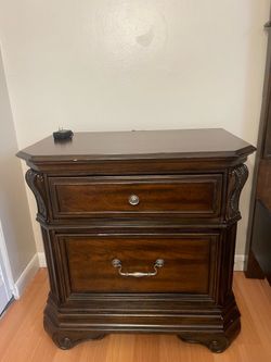 Wood Nightstand