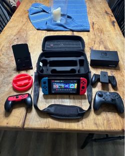 Nintendo Switch with accessories