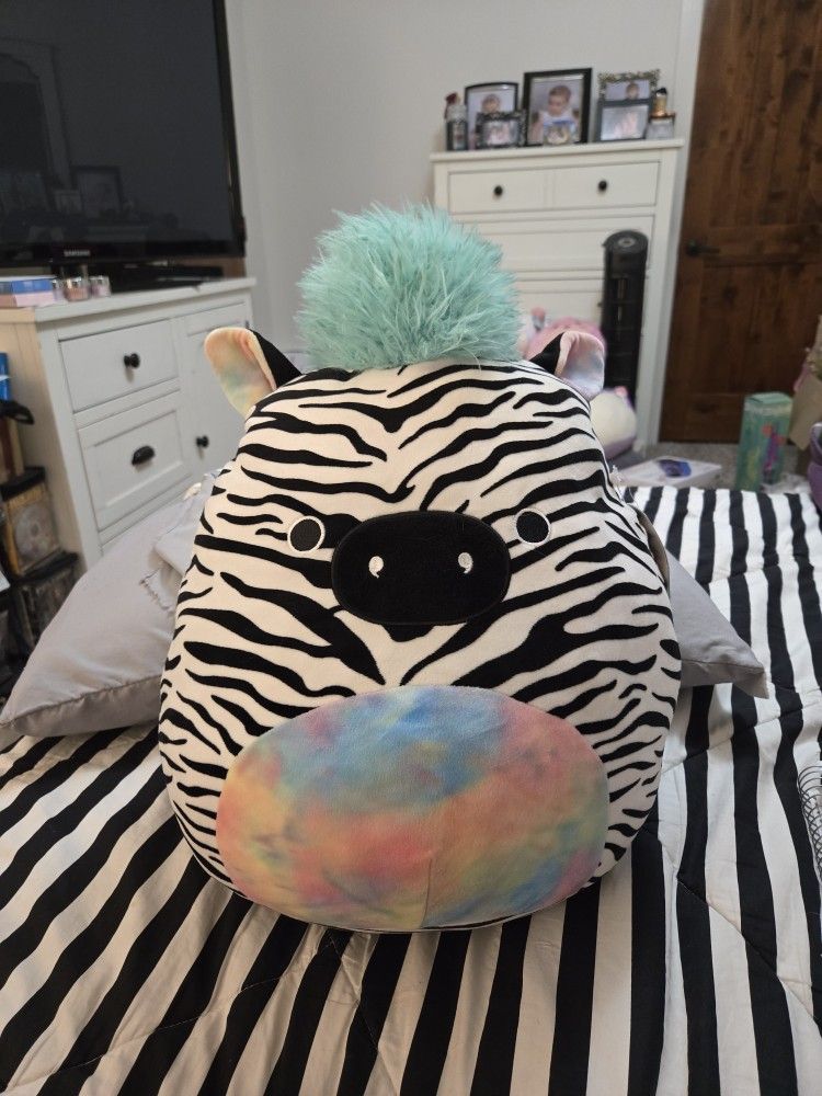 New. Squish-Doos By Squishmallows. Jessica The Zebra.