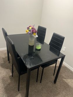Table of 4 black