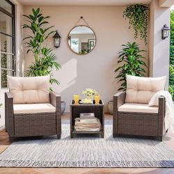 ❤️3 Pieces Patio Furniture Set