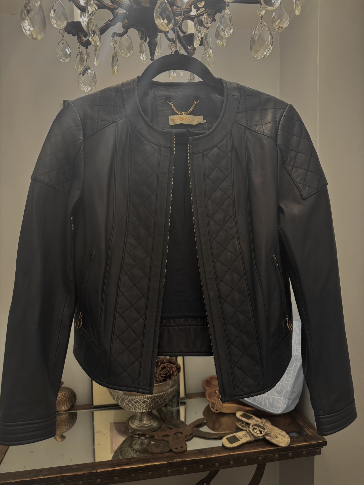 New Leather Tory Burch Jacket