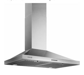 Range Hood 30 inch, 580 CFM Wall Mounted Range Hood, Ducted/Ductless Convertible, with Charcoal filters, Stainless Filters and LED lights
