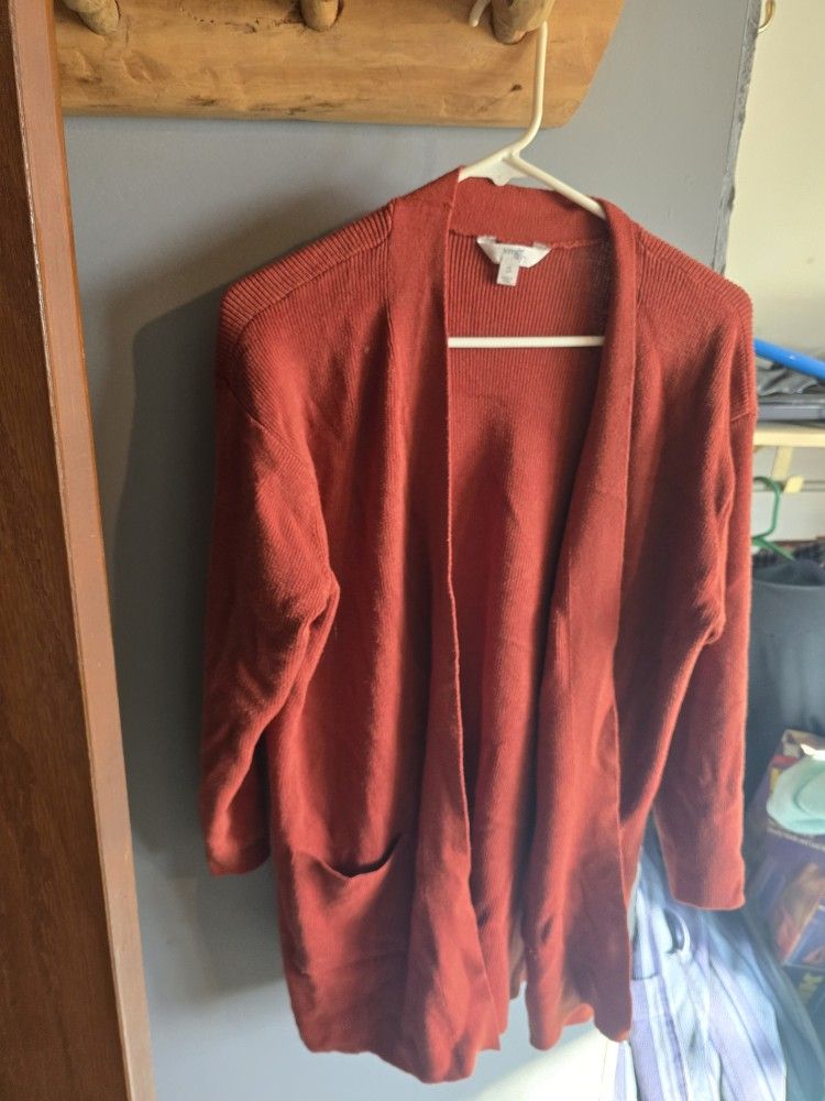 Burnt Orange Cardigan