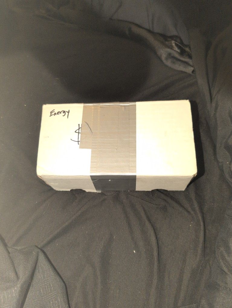 Half Box Of Used Energy Pokemon Cards