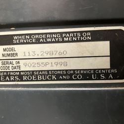 Craftsman 10” Table Saw 