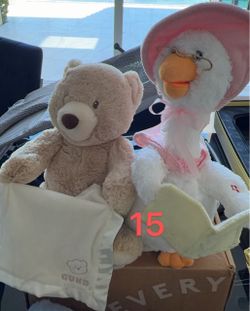 Gund peekaboo bear and singing goose